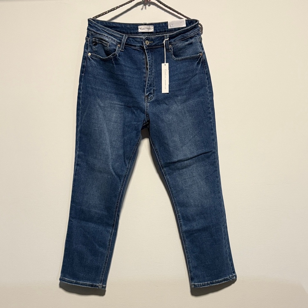 KanCan Dark Blue Straight Jeans Size 15